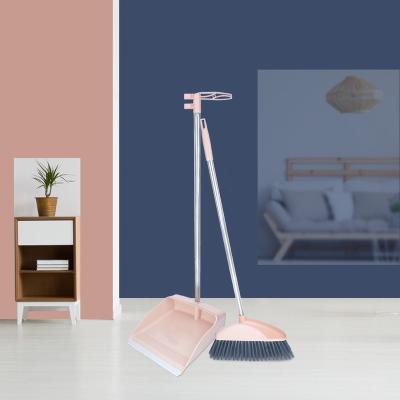 China Factory direct sales household tools stainless steel pp broom magic sweeper broom and dustpan cleaning set for sale