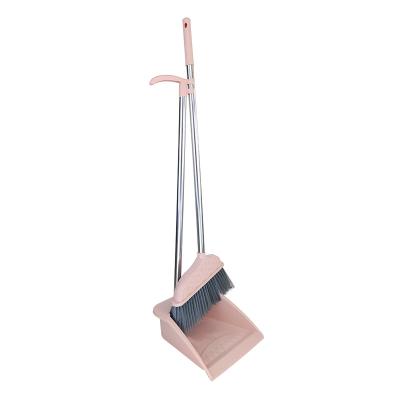 China Factory Direct Sales SAIWEN New Design New Design Indoor Floor Dustpan and Dustpan Set Brush Bristle Broom Dustpan Set for Home for sale