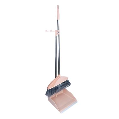 China Factory direct sales SAIWEN hotel broom professional plastic dustpan and broom set for sale