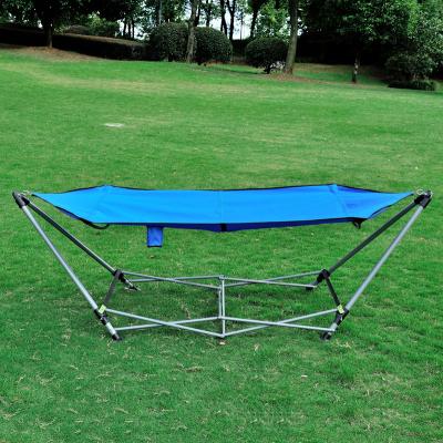 China Modern Foldable Hammock Stand Portable Hammock with Carry Bag Stand and Storage for sale