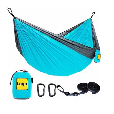 China Wholesale Custom Portable Hammock Comfortable + Stylish Double Parachute Hammock Outdoor Camping Nylon Bed for sale