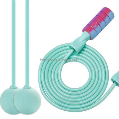 China Factory Wholesale Customized Heavy Weighted Jump Rope Unisex PVC Jump Rope Rope and Ball Set for sale