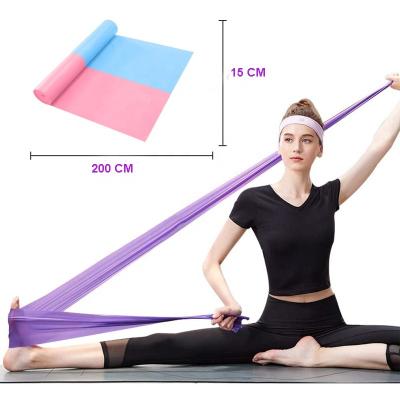 China Yoga Fitness Customize Logo Color Yoga Fitness Exercise Workout Elastic Bands Resistance Training for sale