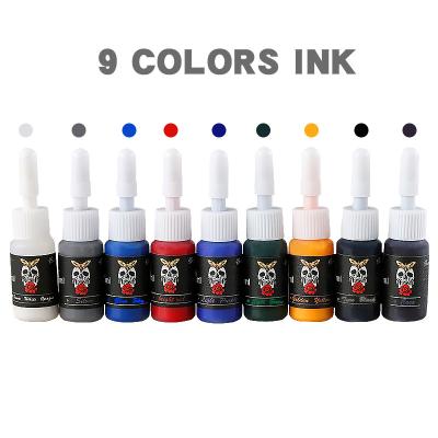 China Hot Selling Mixed Tattoo Ink 5ml Tattoo Ink Easy Coloring Easy Coloring Coloring Dye Per Bottle For Tattooing for sale