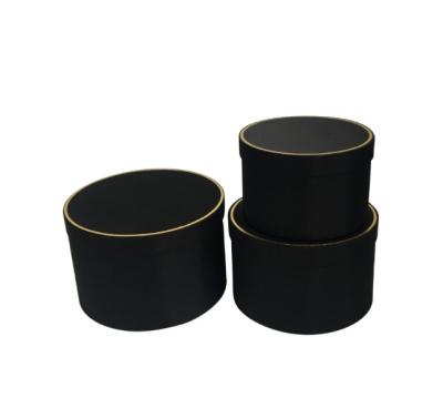 China Extra Large Reasonable Price Flower Box 3 Sets VIP Big Size Flower Gift Packing Handmade Competitive Luxury Round 3 Pots Box for sale