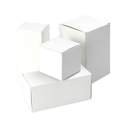 China Recycled Materials Customized White Paper Luxury Single Candle Jar Box Glass Black Folding Flat Foldable Packaging Cartoon White Candles for sale