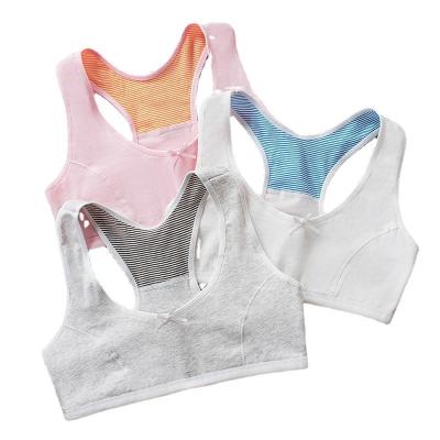 China New fashionable cotton QUICK-DRY wide strap Quick-drying girls sports bra underwear with low price for sale