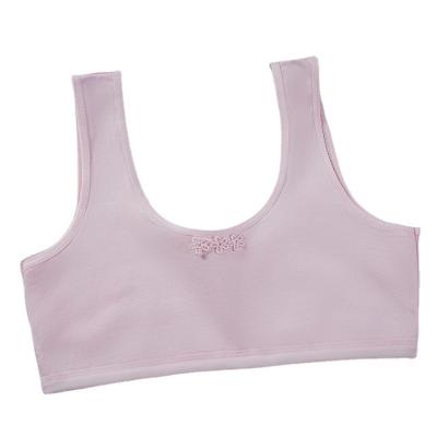 China Custom Made Breathable QUICK DRY Children'S First Logo Girls Bra Comfortable Soft Young Teenage Bra for sale