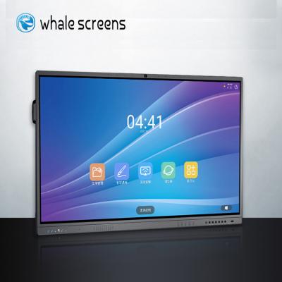 China Aluminum Profiles / Sheet Metal Whale Screens Digital Interactive Board Smart Board IR Touch 20 Inch 4k HD 75 Dots For School Whiteboard for sale