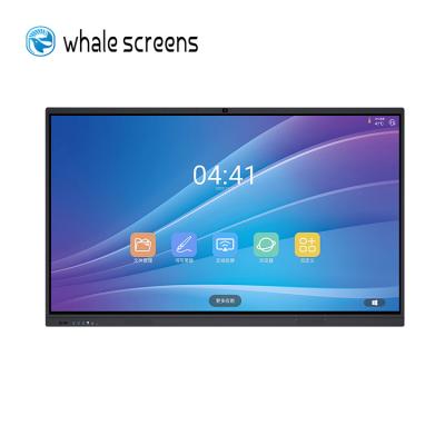 China Aluminum Profiles / Sheet Metal Whale Screens Classroom Meeting NO Projector Finger Pen Touch Screen Flat Panel Display Smart Panel Interactive Whitebo for sale