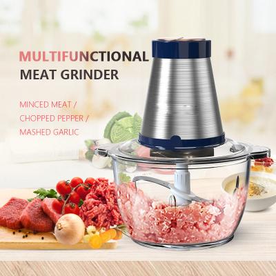 China Large 2L 3L fufu household multifunctional mini yam pound blender food cleaver grinding grinders machine electric food chopper for sale for sale