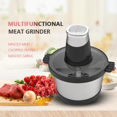 China High Quality Electric Food Processor Household 6l Stainless Steel Chopper Meat 6L Meat Grinder Vegetable Bowl for sale