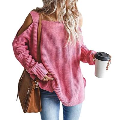 China Hot Sale Anti-wrinkle Women's Plain Chill Knitted Sweaters for sale