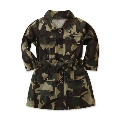 China Cute Kid Anti-Shrink Girls Camouflage Jacket Coat for sale