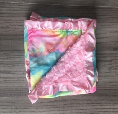 China New Arrival Anti-pilling Nap Blanket Baby Tie Dye Newborn Infant Soft Blanket for sale