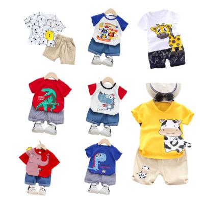 China Wholesale 100% Cotton Factory Kids Clothes Set 100 Different Designs Baby Kids Cotton Clothing Kids T-Shirts for sale