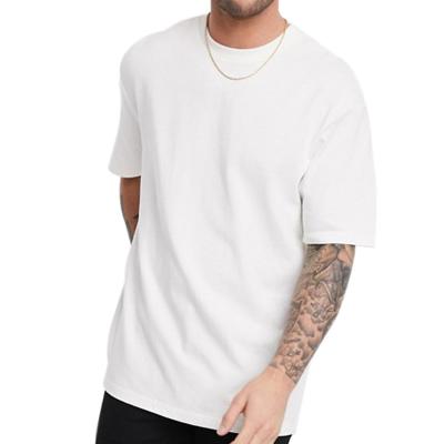 China 100% Custom Made Oversized Plain Mens Blank Logo T-shirt High Quality Anti Shrink Cotton 230gsm Loose Tees for sale