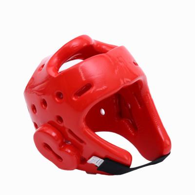 China Red TKD Taekwondo Head Guard , Unisex Dipped Foam Head Protector for sale