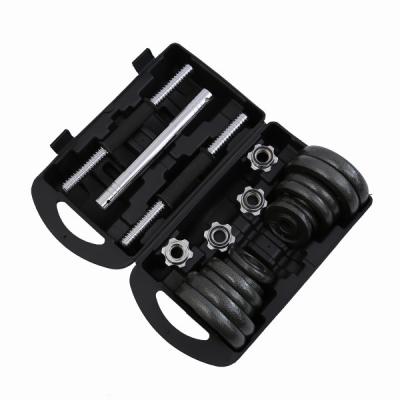 China Home Cast Iron Dumbbell Set 20kg , Unisex Electroplating Dumbbell for sale