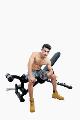 China Adjustable Rugged Commercial Flat Incline Bench With Leg Extension à venda