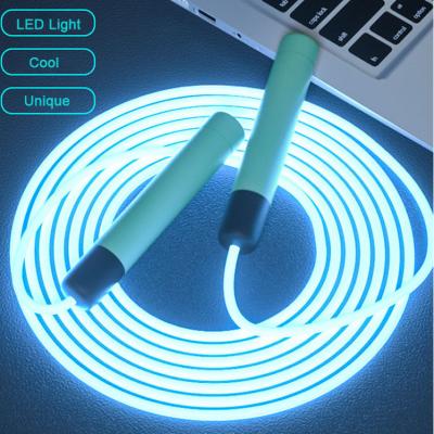 中国 Unisex EVA Home Exercise Equipment LED Light Up Skipping Rope 販売のため