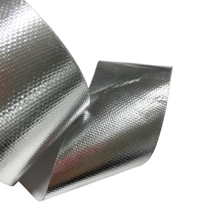 China Heat Resistant Heat Resistant Fabric Flame Retardant Silver Fiberglass Reinforced Aluminum Foil Insulation Tape for sale