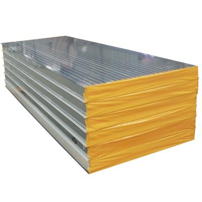 China China Low Cost Modern Cold Room Building Using PU Foam Board Insulated Composite Aluminum Polyurethane Sandwich Panel for sale