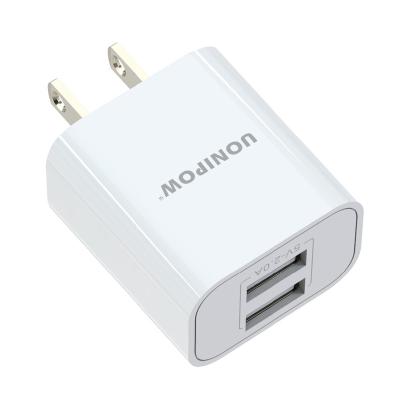 China Cheap Universal Mobile Phone Wall Charger 2 Chargers 2.4a Usb Cell Phone Wall Portable High Quality Charger for sale