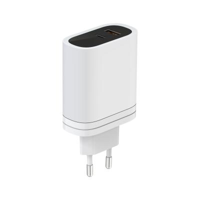 China 36w Mobile Phone Charger US EU Quick NC Plug Portable Wall PD Fast Charging PD and QC Cell Phone Charger for sale