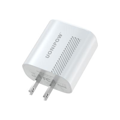 China EU Multifunctional Mobile Fast Plug US Plug Mobile Fast Charger Head Cell Phone USB QC18W White Cube Wall Charger for sale