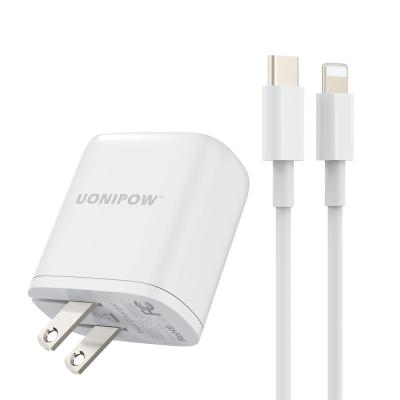 China Quick Charge For iPhone 12 Universal US EU 20W Palladium Charger 20W Fast Charging Type-C Usb Portable For Apple Phone Cable Charger for sale