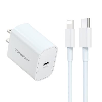 China Mobile Phone 18W PD Fast Charger Type C USB-C Mini PD Adapter Cable PD Wall Fast Charger For Iphone samung for sale