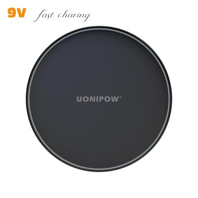 China Portable 15W 10W Qi Fast Charging Mobile Phone Charger Ultra Thin Wireless LED Light Pad Portable Wireless Charger For iPhone 11 12 pro for sale