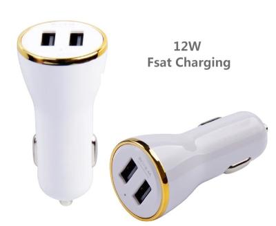 China New 2021 Car Charger 2021 Safe Car Charger Mega 5v 2.4a Fast Charging Left Car Accessory Mobile Phone 2 Charger for sale