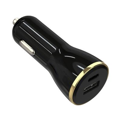 China High quality mobile phone 20w qc3.0 usb a portable car charger adapter 3.1a aluminum alloy mobile phone car charger adapter for sale