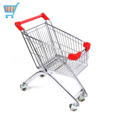 China Unfolding Kid Size Shop Cart Trolley Metal Grocery Cart On Wheels For Sale for sale