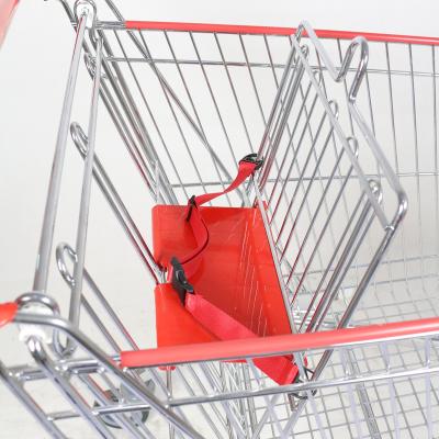 China Unfolding Type Asia Shopping Trolley Supermarket Shopping Trolley Trolley Metal Surface With Customized Logo for sale