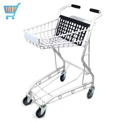 China One Shopping Cart Unfolding Small Cheap Supermarket Metal Shopping Cart Trolley Grocery Carts For Sale for sale