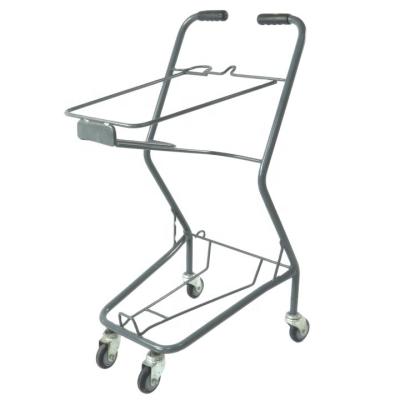 China Double Unfolding Cheap Price Shopping Cart Trolley Cart Shopping Trolley Cart for sale