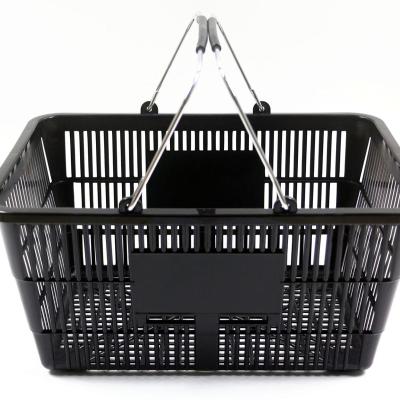 China 17L supermarket shopping basket, metal handle, portable shopping basket XQ-17Lb for sale