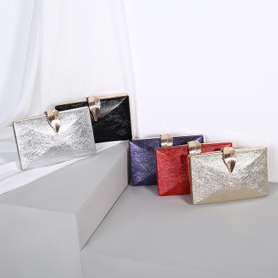 China Wholesale New PU Evening Clutch Bag For Women Party Ladies Luxury Wedding Diamond Dinner Glitter Clutch Purse Chain Purse for sale