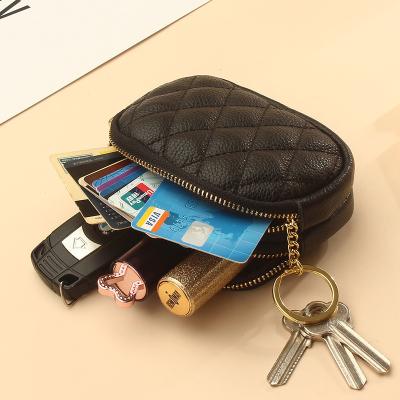 China 2022 Fashion New High Quality Cowhide Genuine Leather For Women Money Lady Bag Fashion Hand Wallet Clutch Coin Key Purse Card Holder for sale