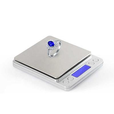 China WITH LID I2000 Electronic Digital Analytical Balance , 0.01g Digital Gold Scale for sale