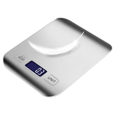 China Digital Food Kitchen Scale 5kg 1g Digital Electronic Kitchen Scales Stainless Steel Jewelry Balance Scales for sale