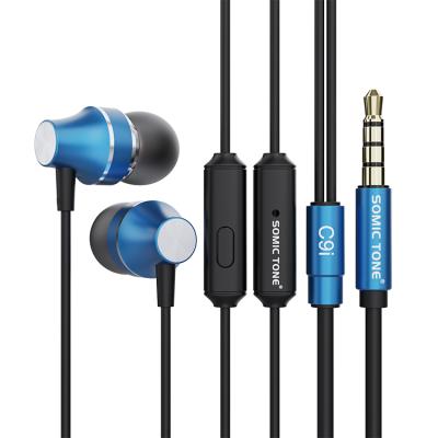 China Perfect Sound Bass Noise Canceling Headphones Powerful Earphones Wired In-Ear Earbuds with Mic Compatible with Smartphone Laptop iPod for sale