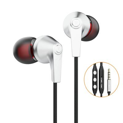 China Heavy Bass Driver Stereo Earbuds Sports Earphone Noise Perfect Cable Earphone 3.5mm Earphone With Mic Headset for sale