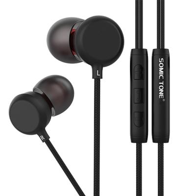 China Powerful Stereo Bass New Arrival Somic Tone In-Ear Wired Earphone Mobile Phone Headphone Headsets With Microphone for sale