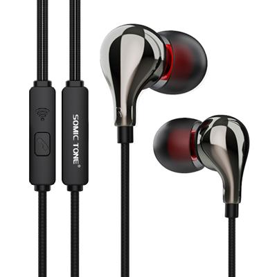 China High Fidelity Sound Ergonomic Wired Headphones In-Ear Earbuds Headphones With Microphone 3.5mm Jack for sale