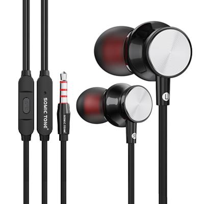 China Sound Somic Perfect Tone D17 Wired Headphones In-Ear Headphones With Microphone Super Heavy Duty MIC 1 Year Warranty For Samsung for sale