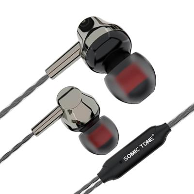 China Sound Band 3.5mm In Ear Phone Earbud Earphone Gaming Perfect HIFI Cable Stereo Headset With Microphone for sale